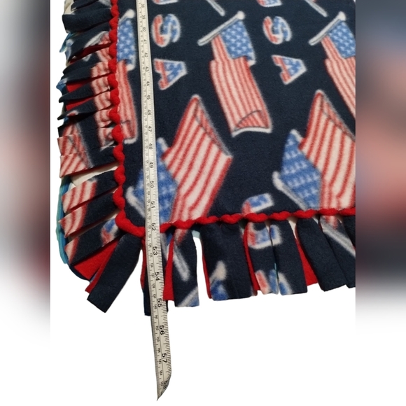 👜$3 - USA handmade‎ blanket - Picture 8 of 10